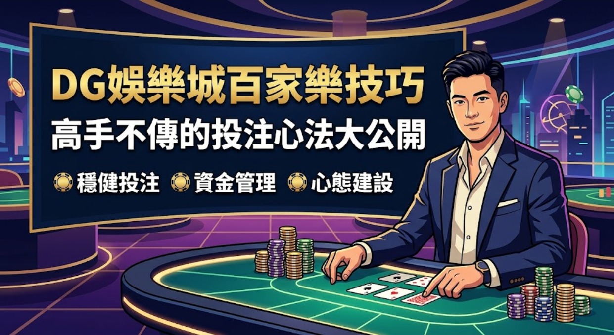 掌握高手私房投注心法！立即閱讀 DG 百家樂完整技巧解析